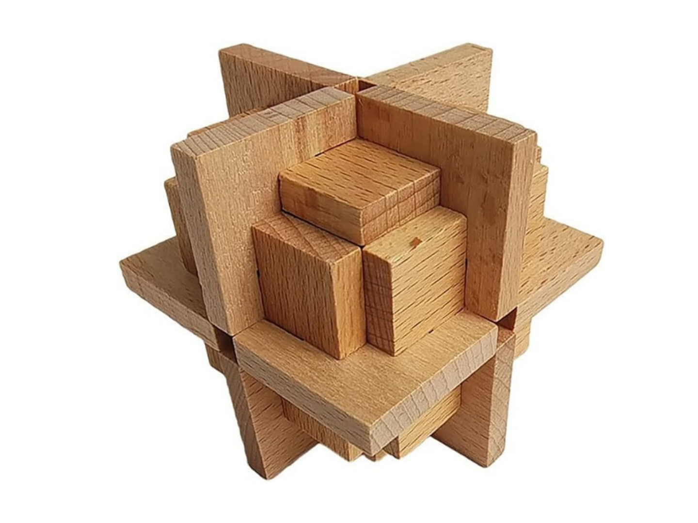 Rompecabezas Bloqueo de Reticula Kongming de Madera Maciza