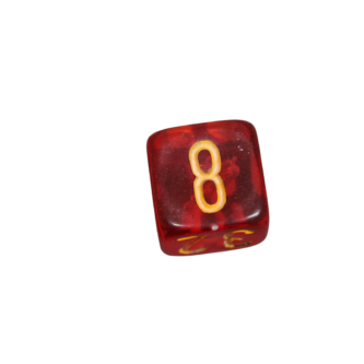 Dado de Reemplazo para Backgammon  Cubo de Doblaje Grande Rojo Carmesi de 22 mm