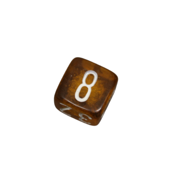 Dado de Reemplazo Grande de Backgammon Caramelo Marron de 22 mm  Cubo de Doblaje